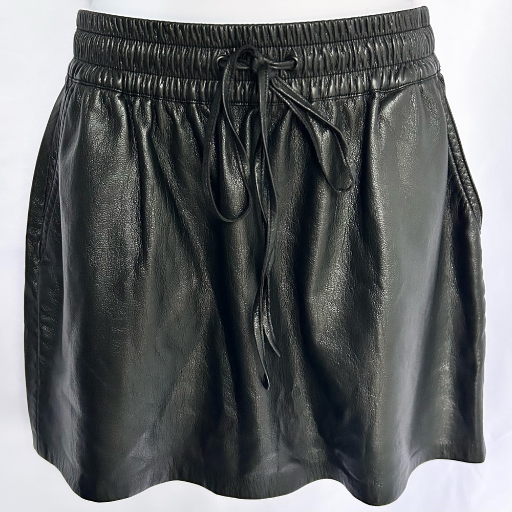 Good American Faux Leather Mini Skirt Size 2 Small - Picture 3 of 5